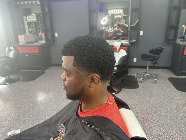 Sponge twists with a sharp line-up and beard
